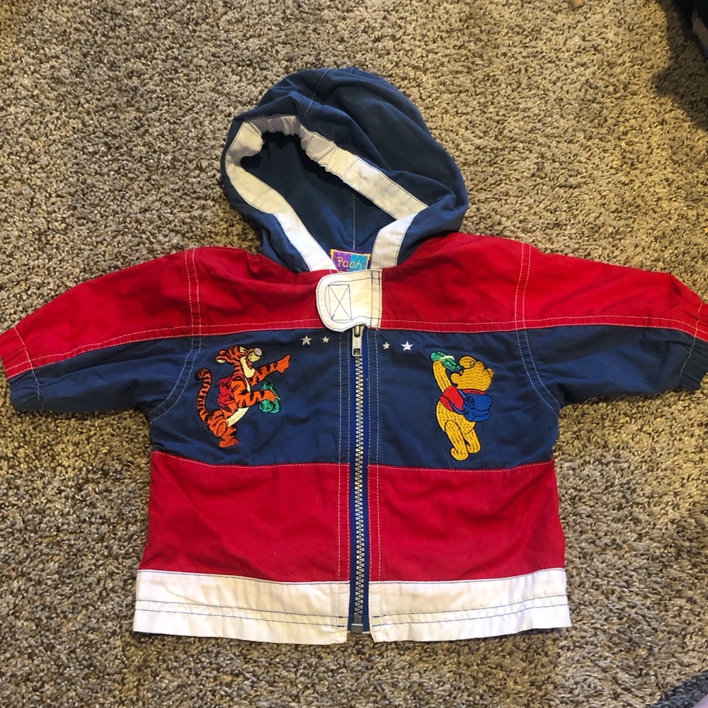 Vintage Winnie the pooh camping jacket 3/6m 100 acre woods Pooh and tigger